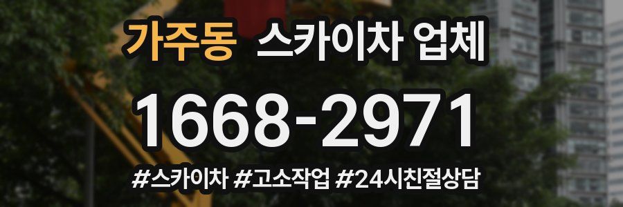 가주동 스카이차 업체