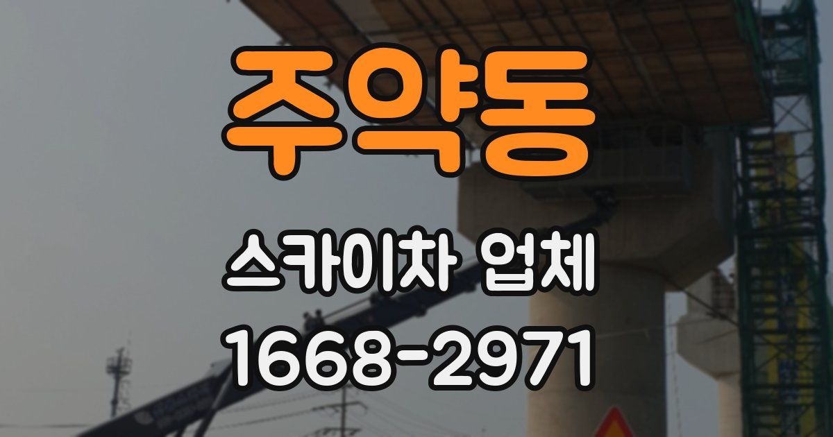 주약동 스카이차 업체