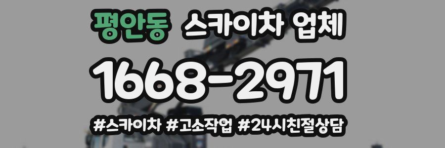 평안동 스카이차 업체