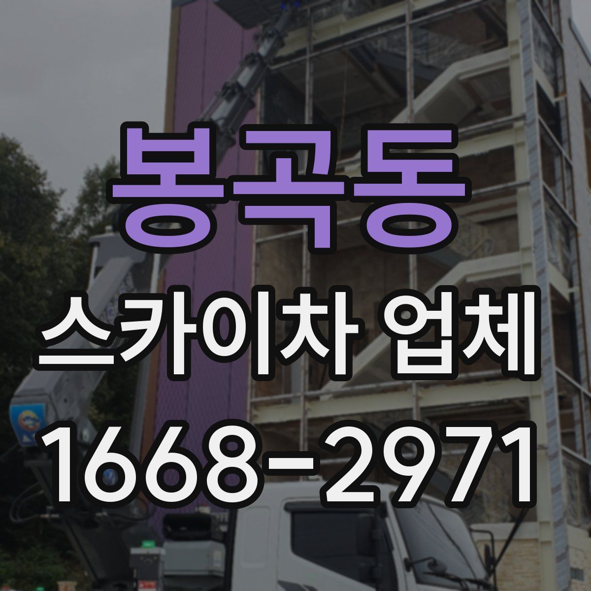 봉곡동 스카이차 업체