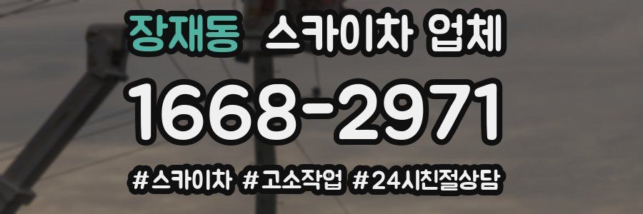 장재동 스카이차 업체