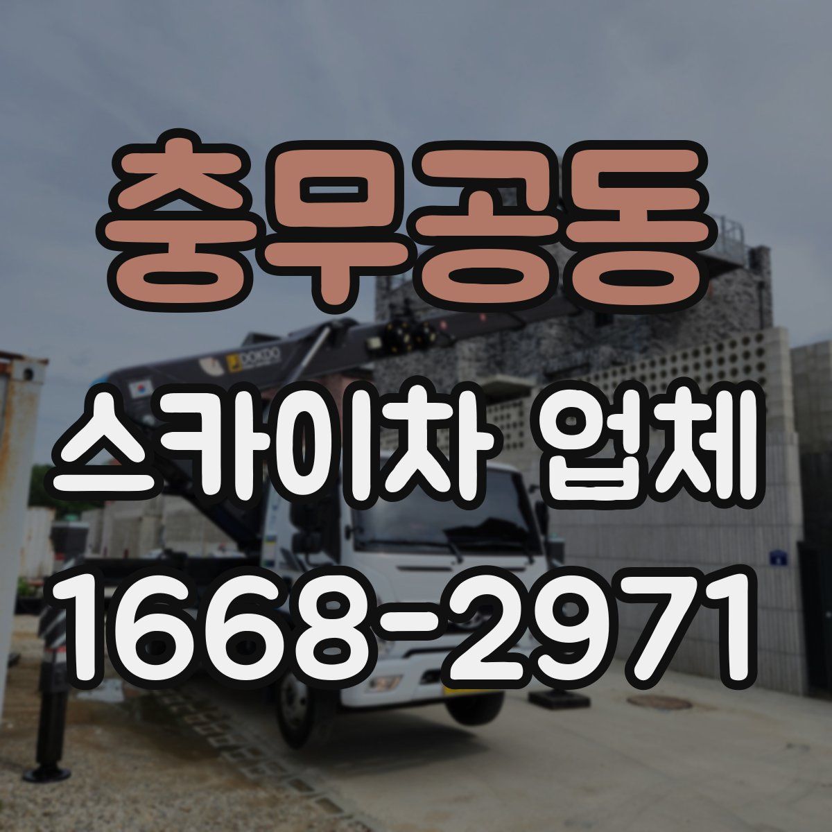 충무공동 스카이차 업체