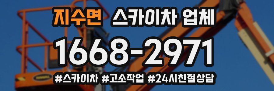 지수면 스카이차 업체