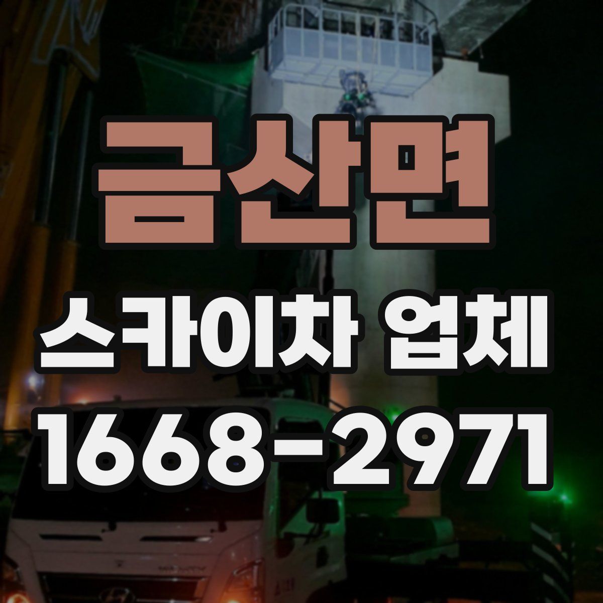 금산면 스카이차 업체