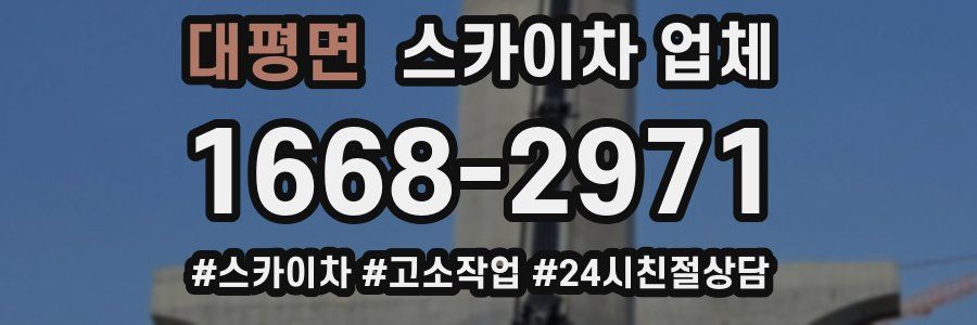 대평면 스카이차 업체