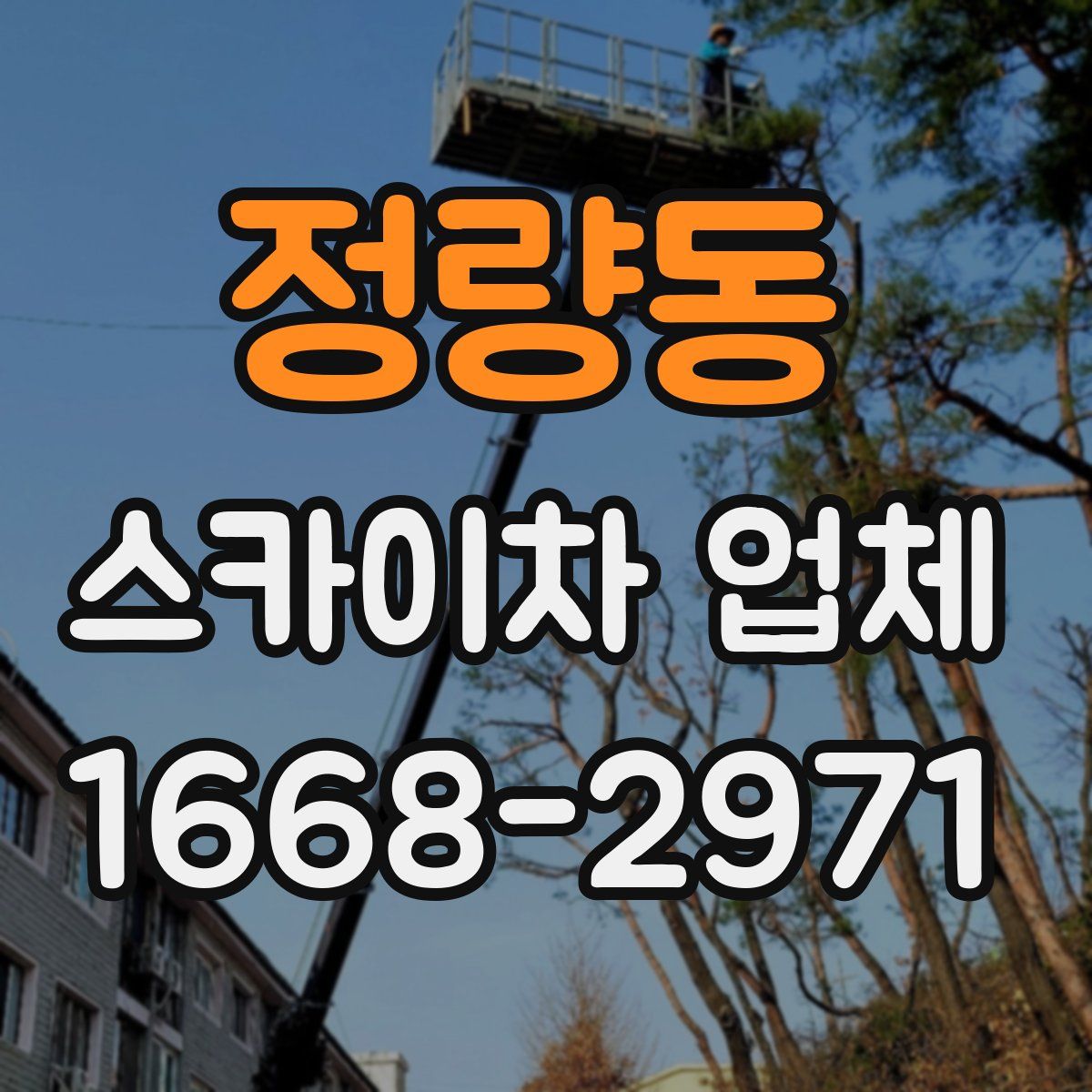 정량동 스카이차 업체