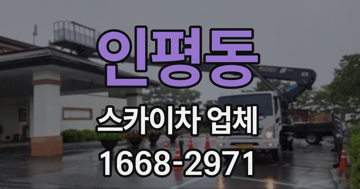인평동 스카이차 업체