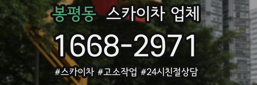 봉평동 스카이차 업체
