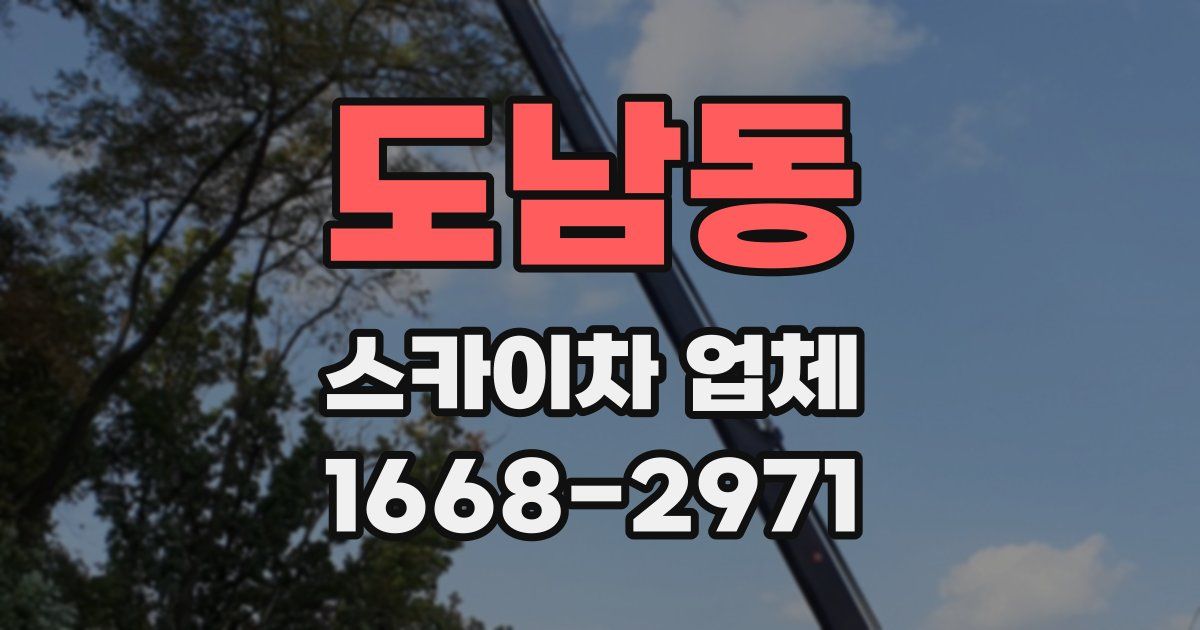 도남동 스카이차 업체