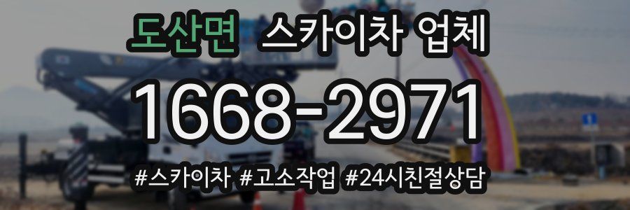도산면 스카이차 업체