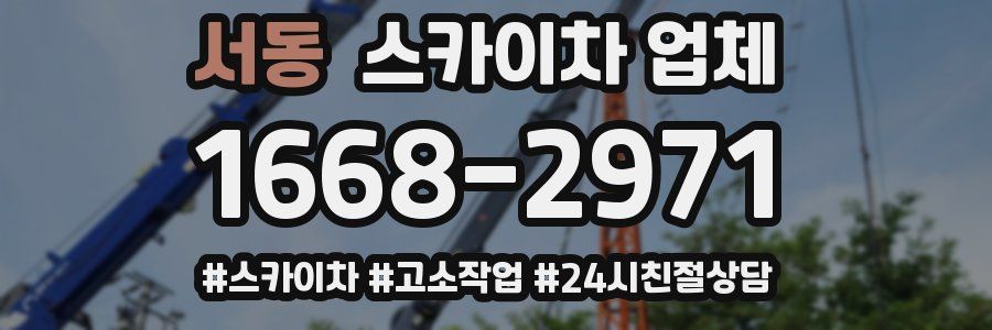 서동 스카이차 업체