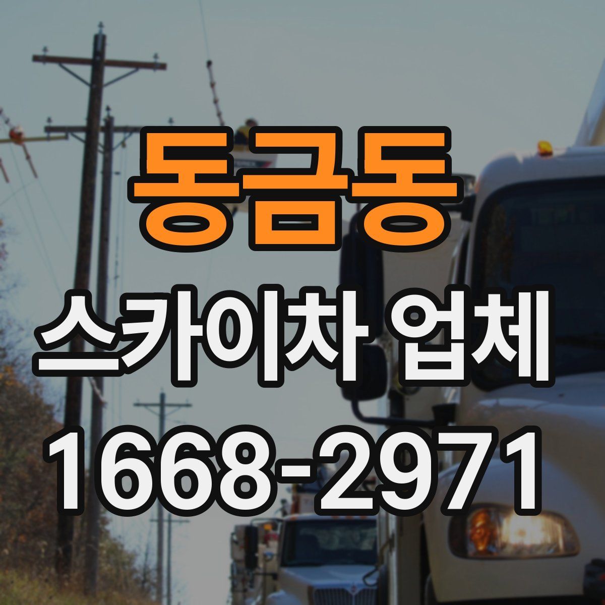 동금동 스카이차 업체