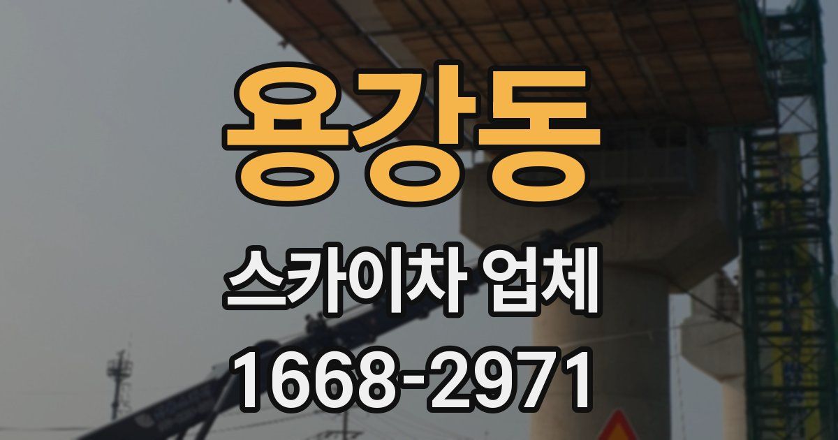 용강동 스카이차 업체