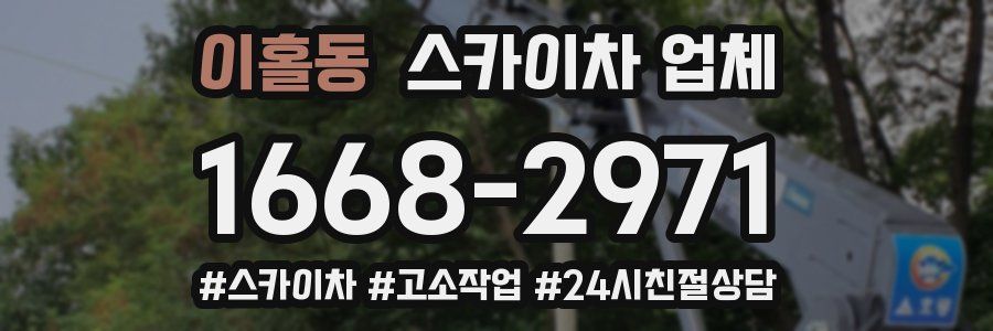 이홀동 스카이차 업체