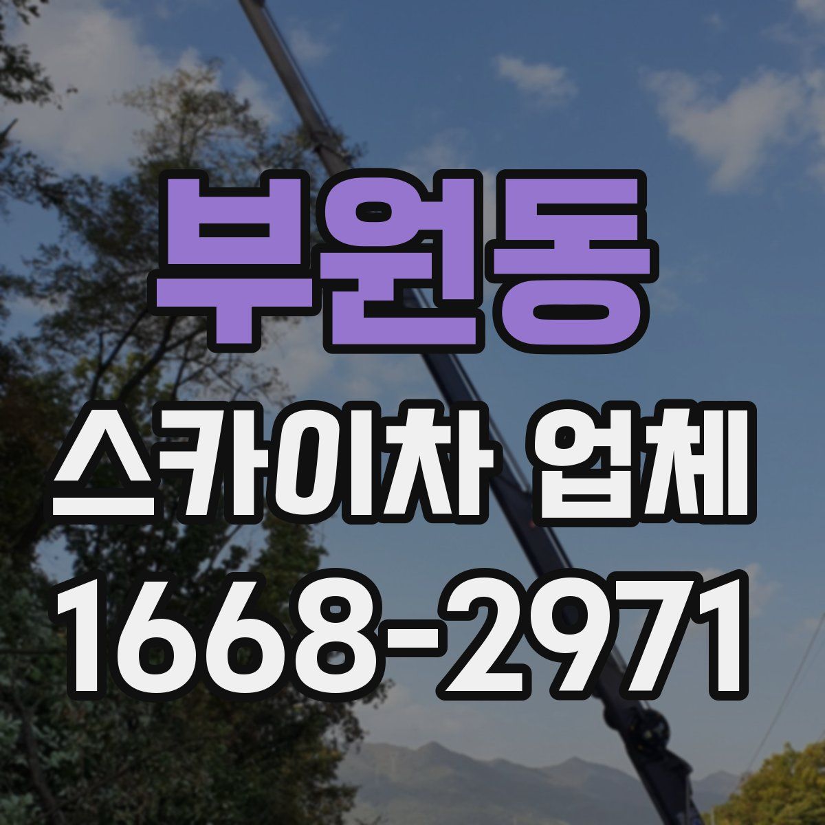 부원동 스카이차 업체