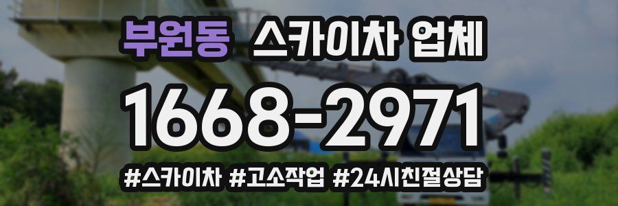 부원동 스카이차 업체