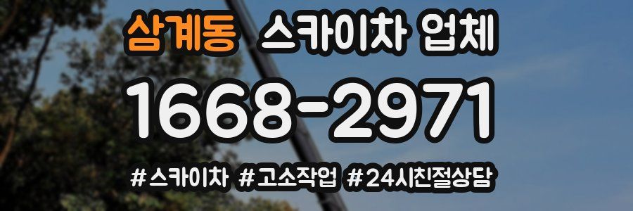 삼계동 스카이차 업체