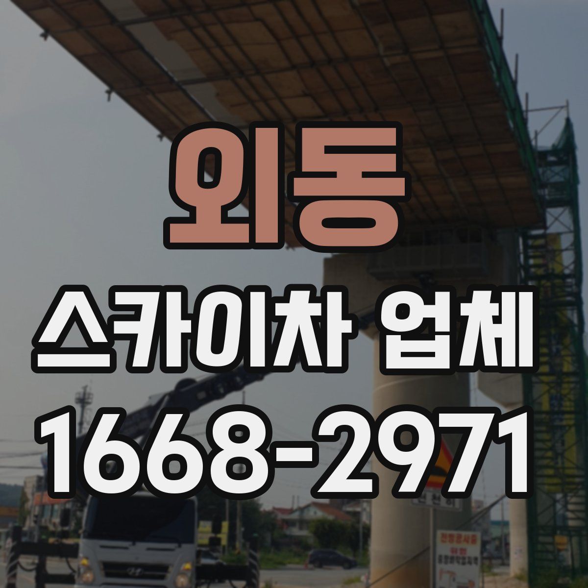 외동 스카이차 업체