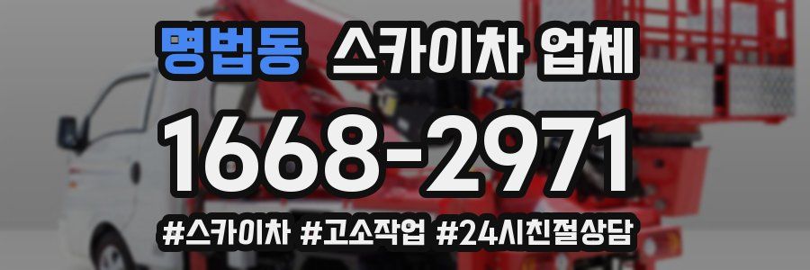 명법동 스카이차 업체