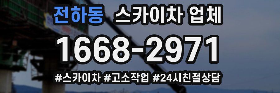 전하동 스카이차 업체