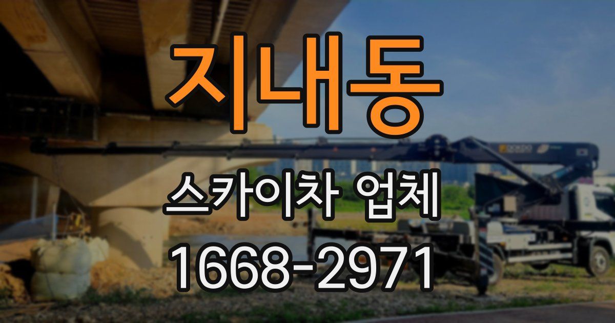 지내동 스카이차 업체