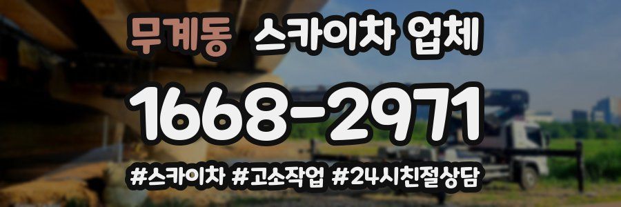 무계동 스카이차 업체