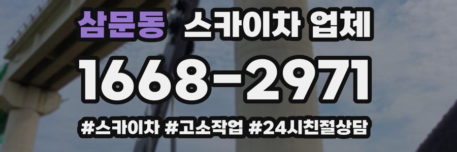 삼문동 스카이차 업체