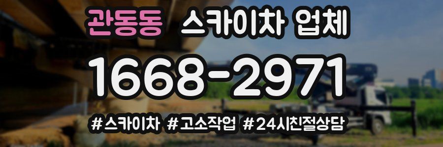 관동동 스카이차 업체