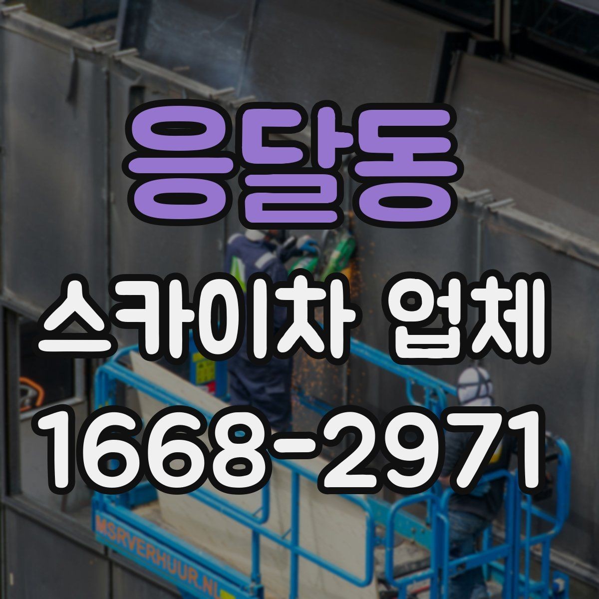 응달동 스카이차 업체 사용 목적별 장비 추천 포인트