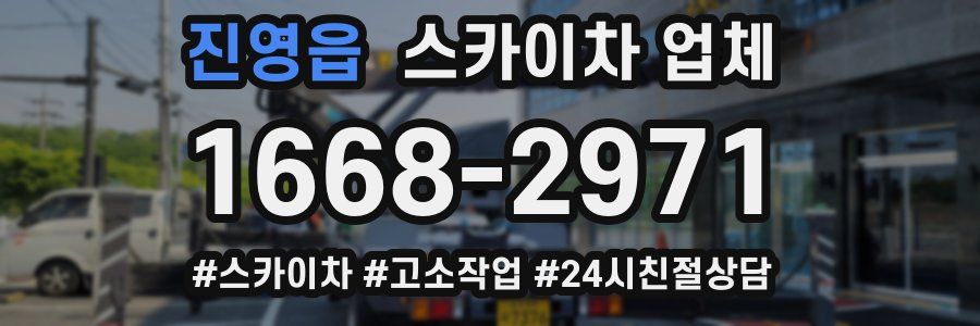 진영읍 스카이차 업체