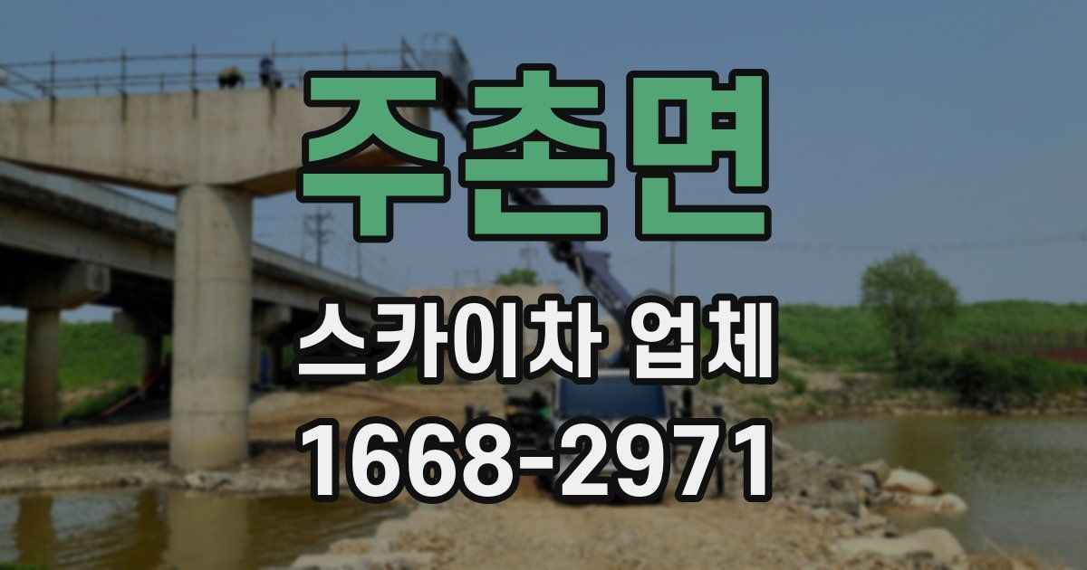 주촌면 스카이차 업체