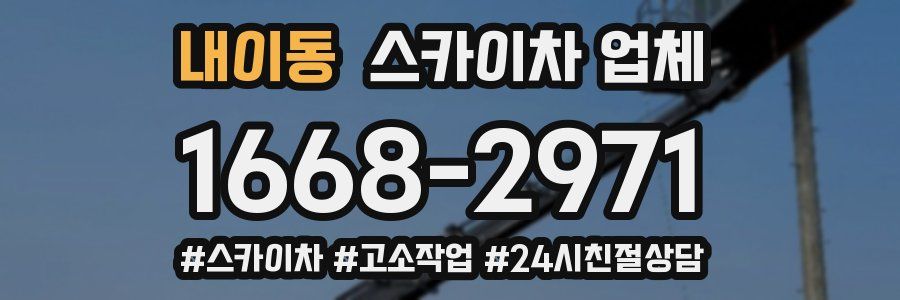 내이동 스카이차 업체