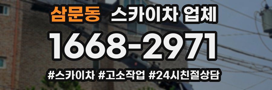 삼문동 스카이차 업체