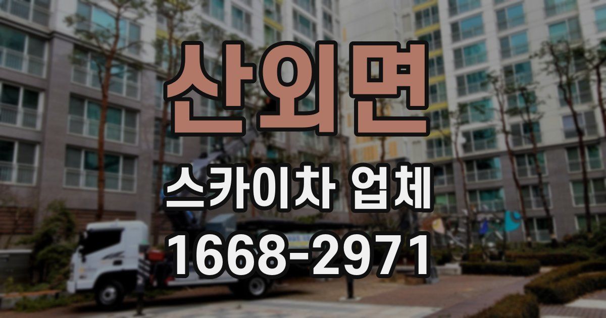 산외면 스카이차 업체