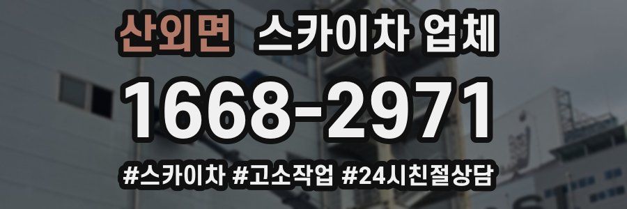 산외면 스카이차 업체