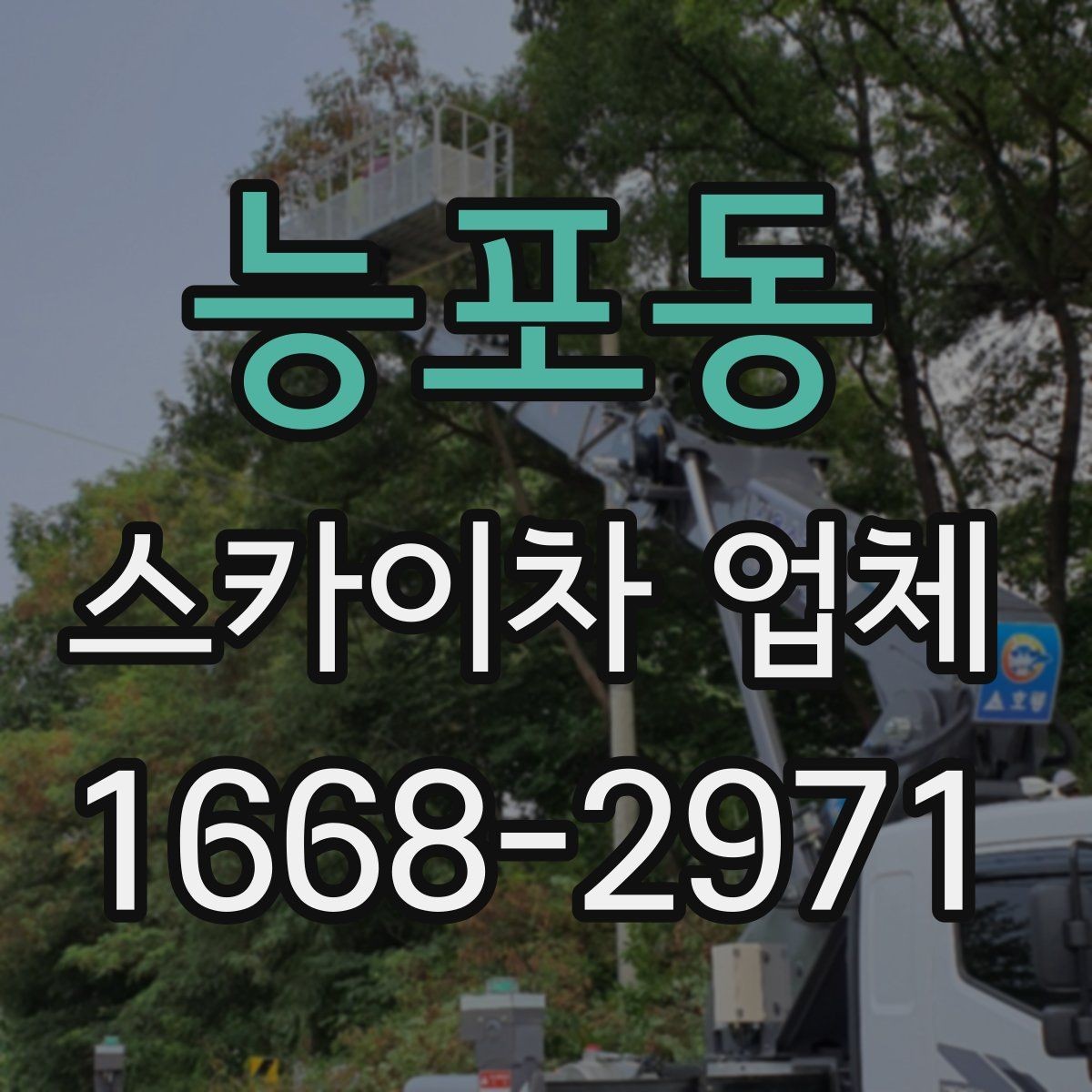 능포동 스카이차 업체 이용 사례로 보는 작업 준비