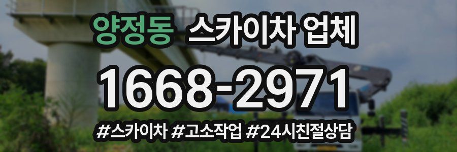양정동 스카이차 업체