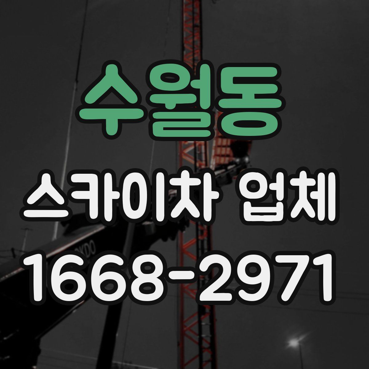 수월동 스카이차 업체
