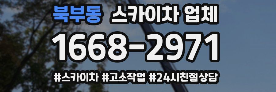 북부동 스카이차 업체