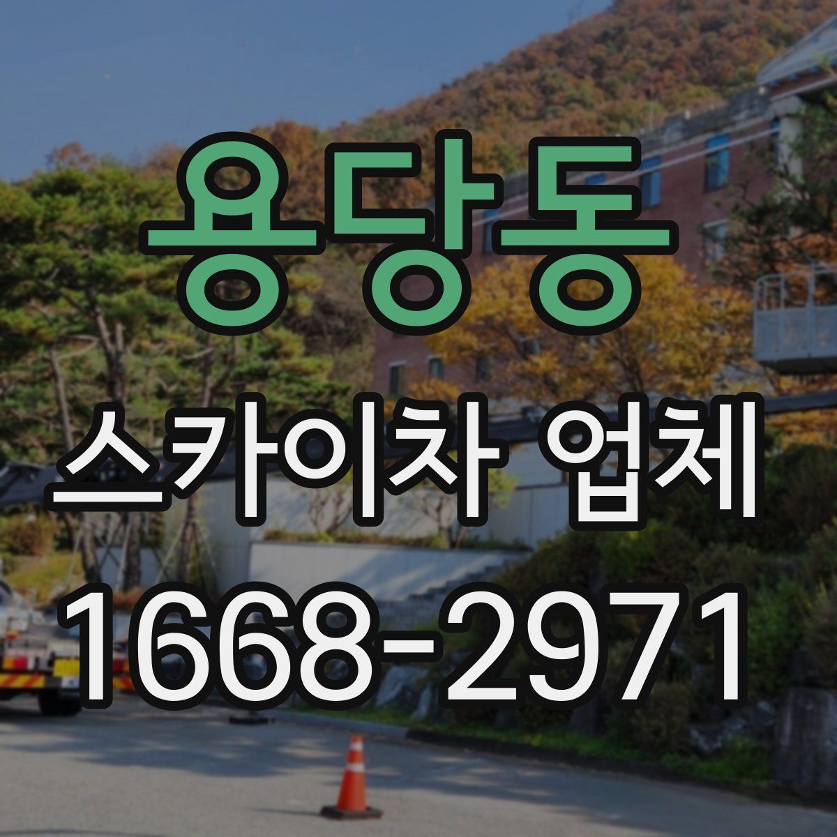 용당동 스카이차 업체