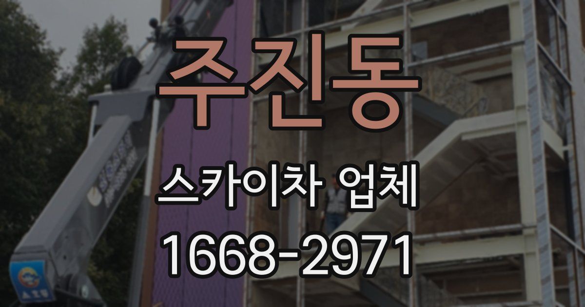 주진동 스카이차 업체