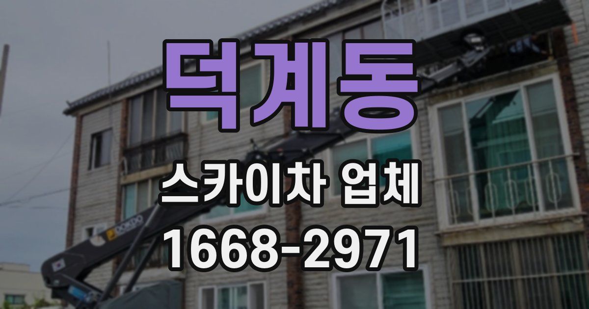 덕계동 스카이차 업체
