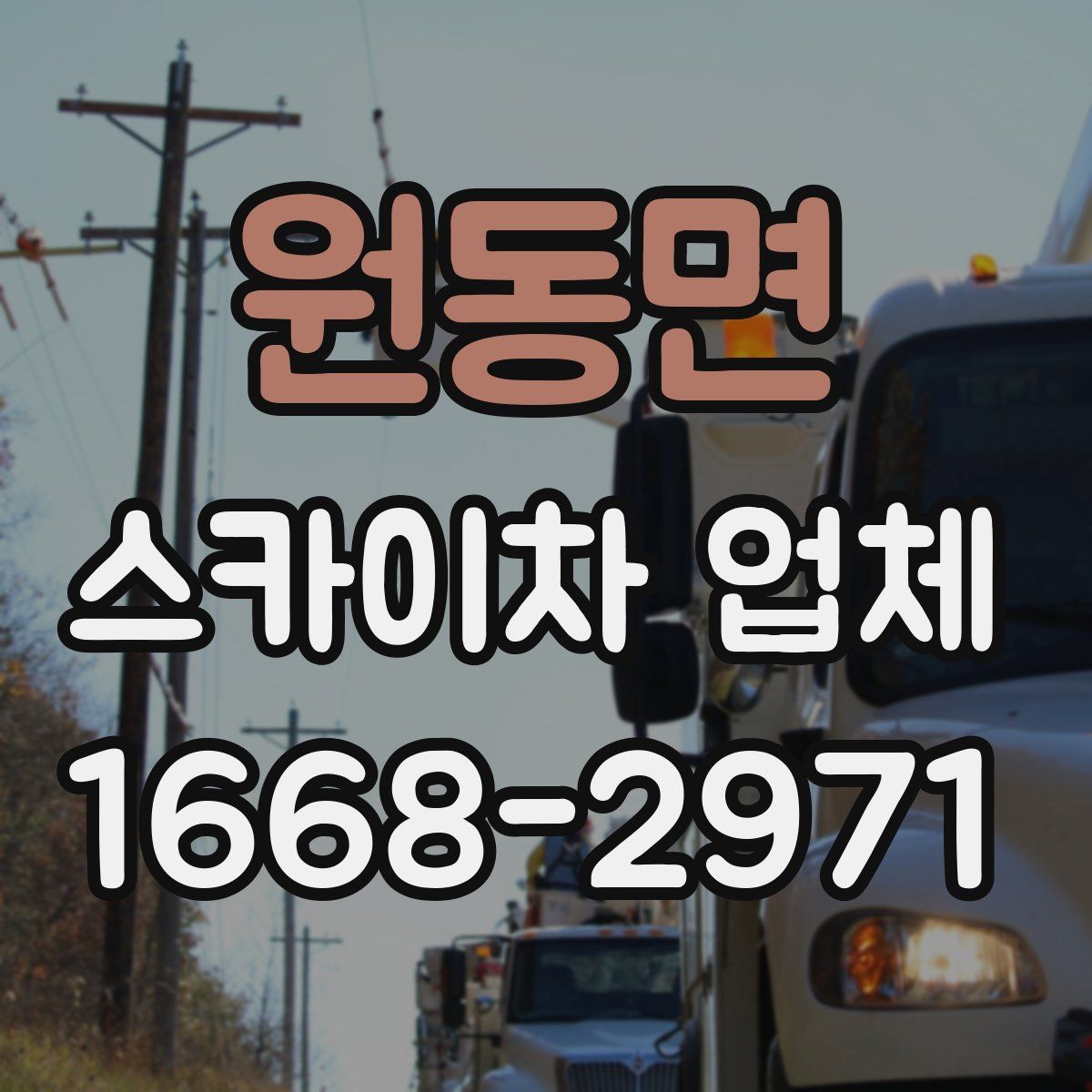 원동면 스카이차 업체
