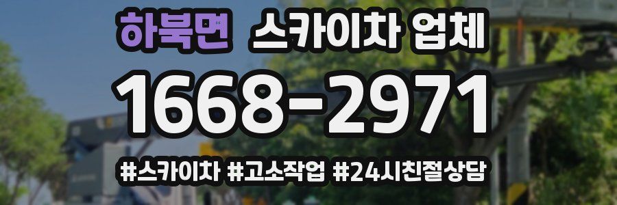 하북면 스카이차 업체