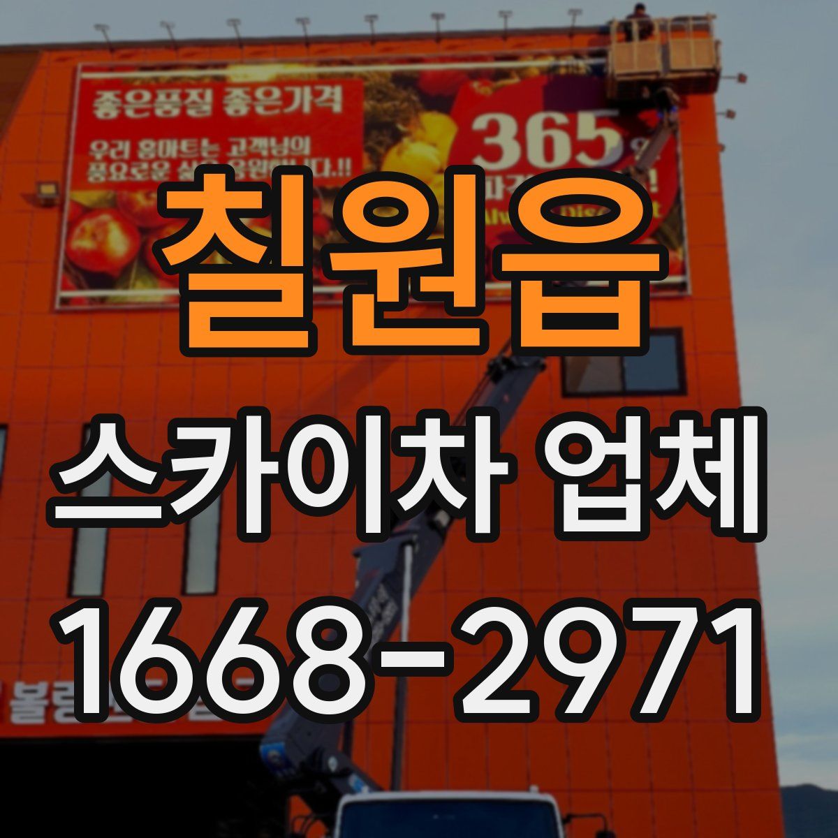 칠원읍 스카이차 업체