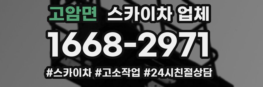 고암면 스카이차 업체