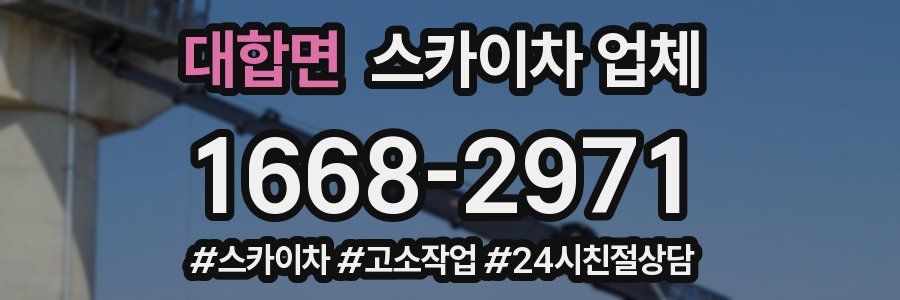 대합면 스카이차 업체