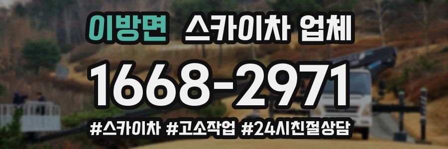 이방면 스카이차 업체