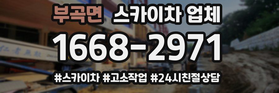 부곡면 스카이차 업체