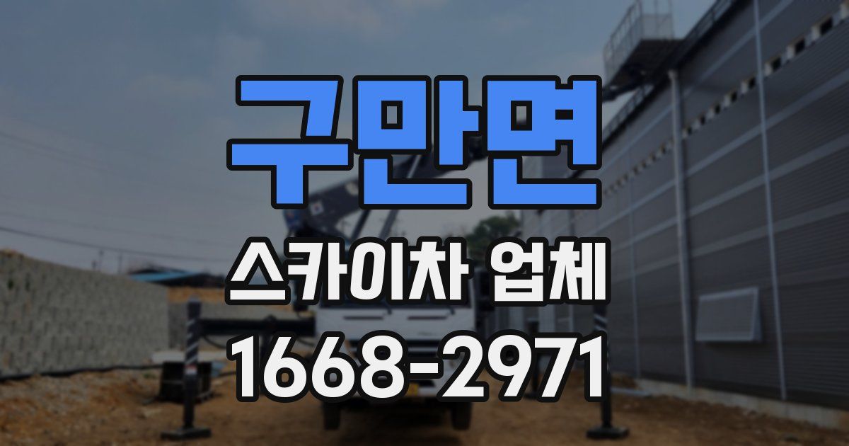 구만면 스카이차 업체